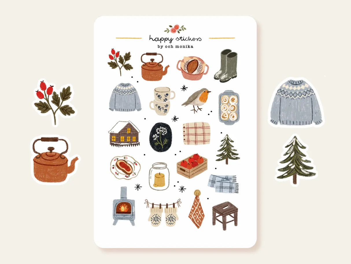 A sticker sheet full of cute little stickers perfect for planners, journals, or scrapbooking ❤