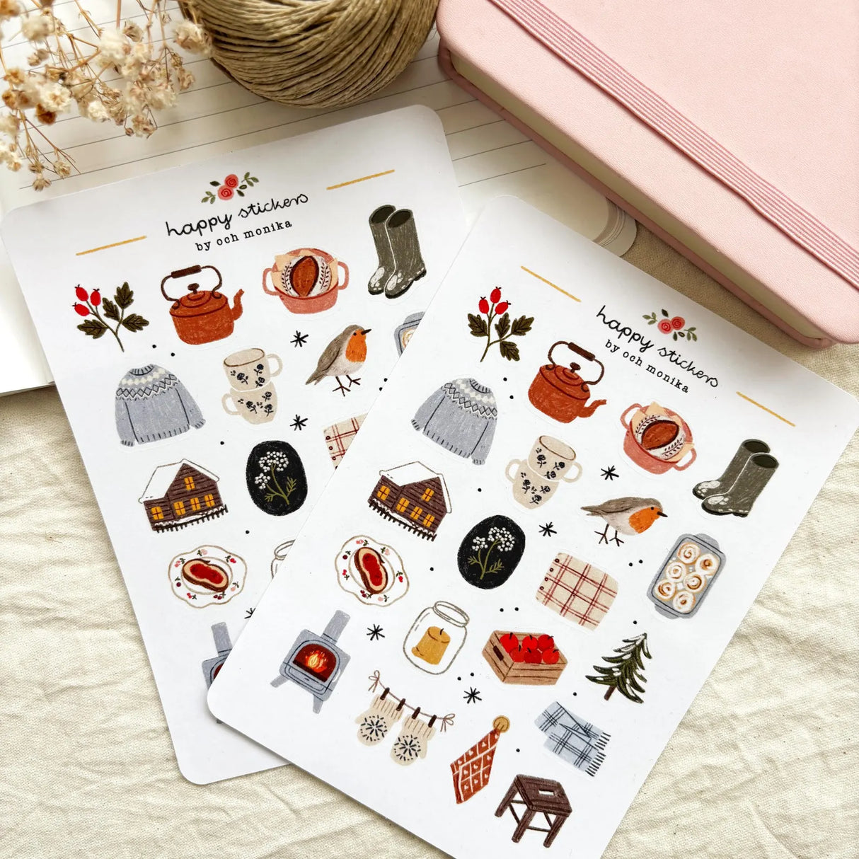 A sticker sheet full of cute little stickers perfect for planners, journals, or scrapbooking ❤