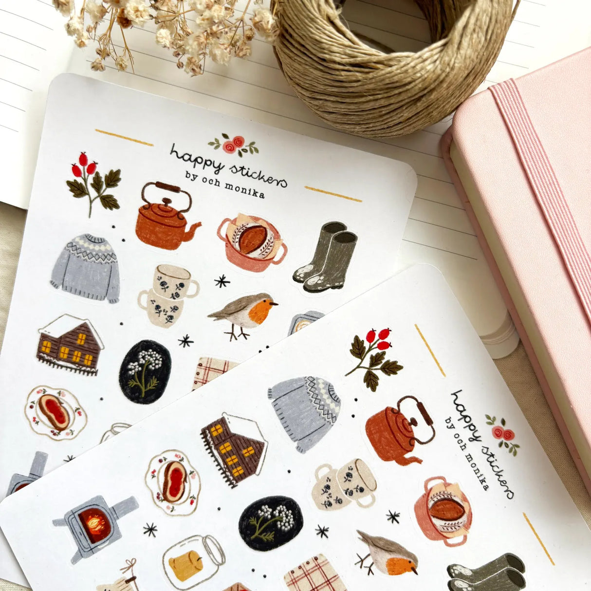 A sticker sheet full of cute little stickers perfect for planners, journals, or scrapbooking ❤