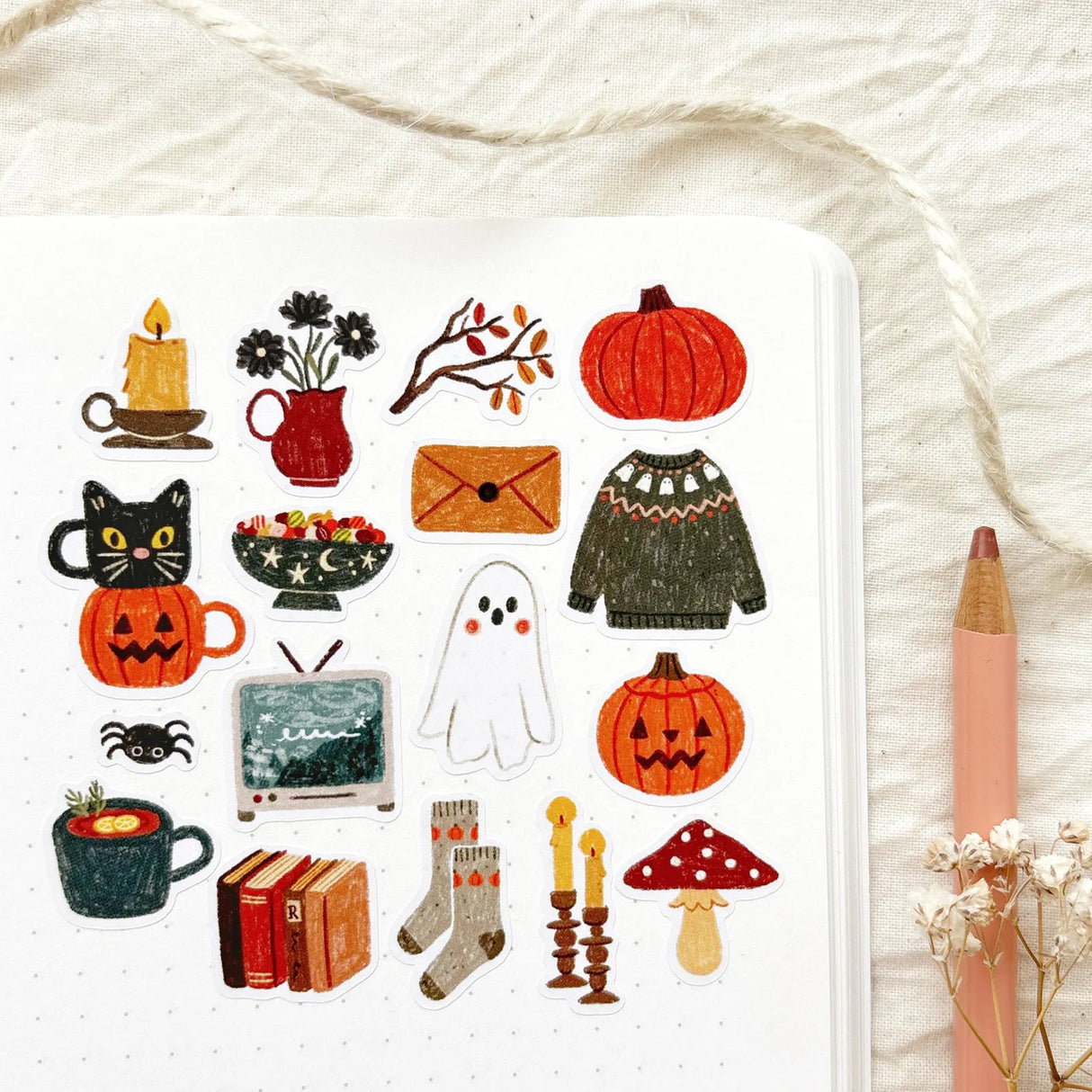 A sticker sheet full of cute little stickers perfect for planners, journals, or scrapbooking ❤