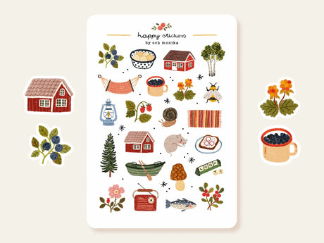 A sticker sheet full of cute little stickers perfect for planners, journals, or scrapbooking ❤