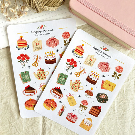 A sticker sheet full of cute little stickers perfect for planners, journals, or scrapbooking ❤