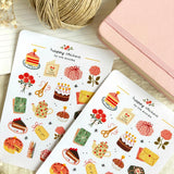 A sticker sheet full of cute little stickers perfect for planners, journals, or scrapbooking ❤