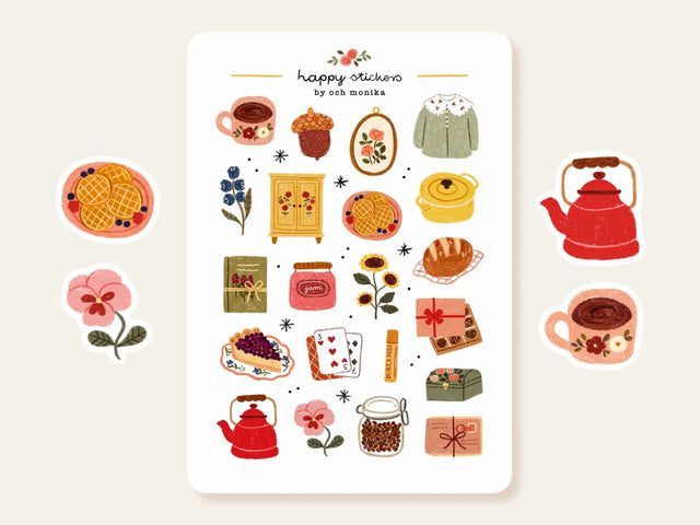 A sticker sheet full of cute little stickers perfect for planners, journals, or scrapbooking ❤