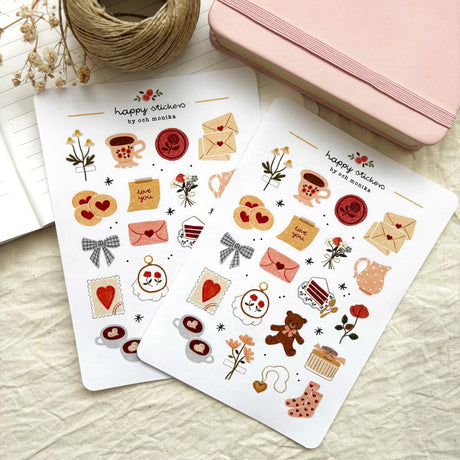 A sticker sheet full of cute little stickers perfect for planners, journals, or scrapbooking ❤