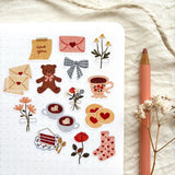 A sticker sheet full of cute little stickers perfect for planners, journals, or scrapbooking ❤