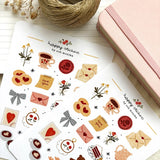 A sticker sheet full of cute little stickers perfect for planners, journals, or scrapbooking ❤