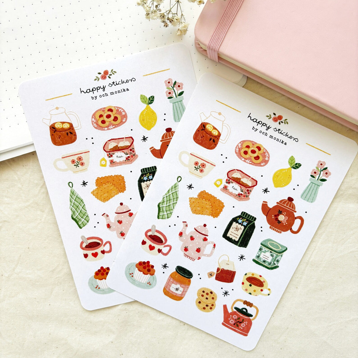 A sticker sheet full of cute little stickers perfect for planners, journals, or scrapbooking ❤