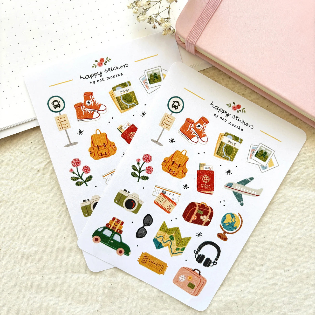 A sticker sheet full of cute little stickers perfect for planners, journals, or scrapbooking ❤