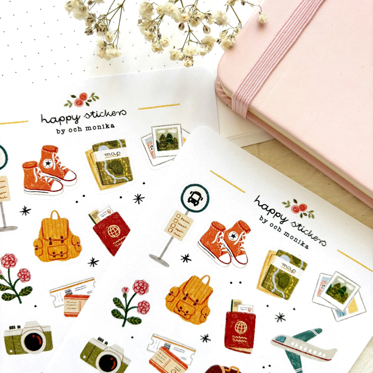 A sticker sheet full of cute little stickers perfect for planners, journals, or scrapbooking ❤