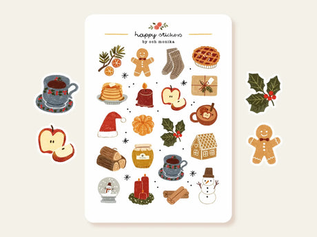 A sticker sheet full of cute little stickers perfect for planners, journals, or scrapbooking ❤