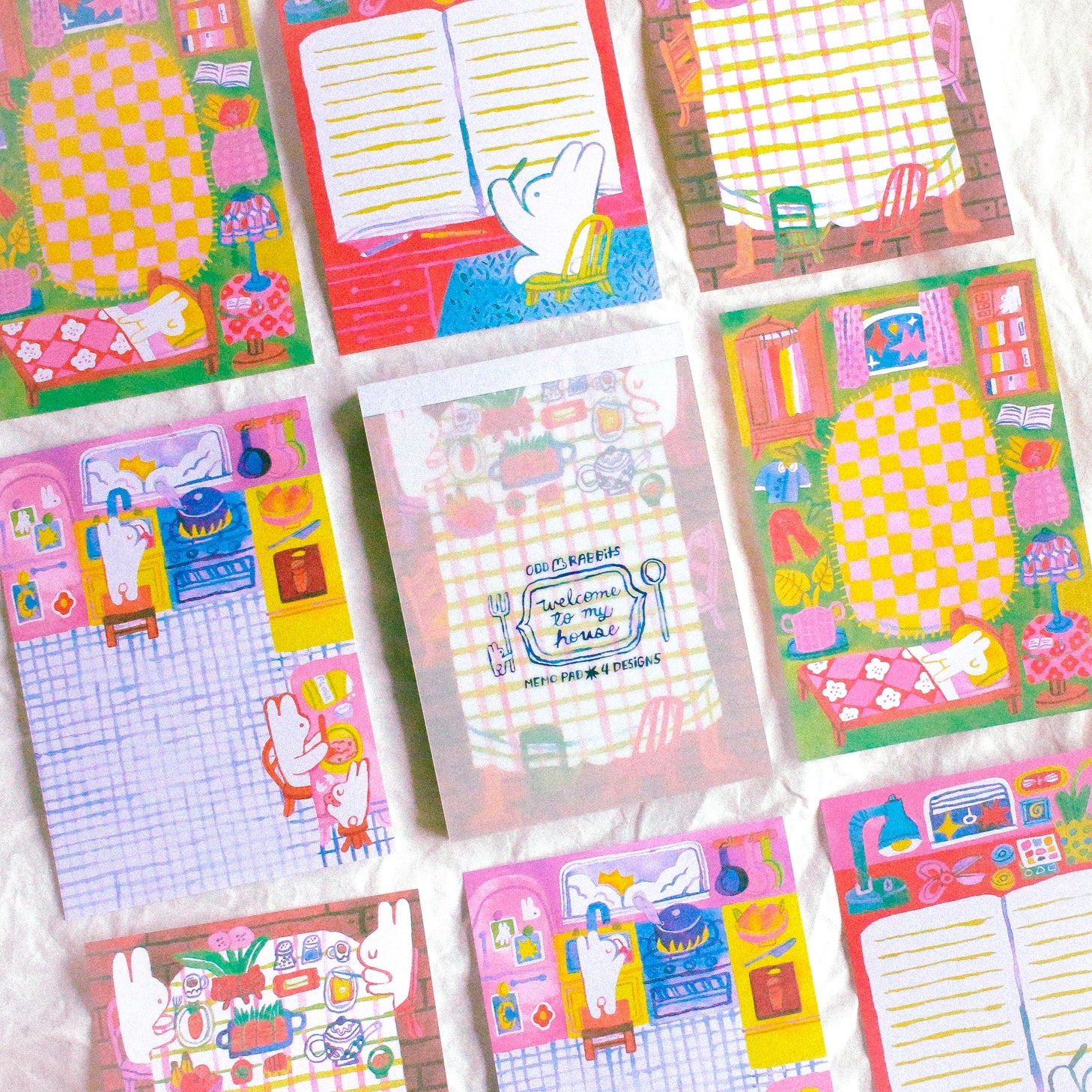Based on a cozy house, this is a 100 x 140mm memo pad with 100 sheets and 4 different designs.

Great for journaling or jotting down a quick to do list!