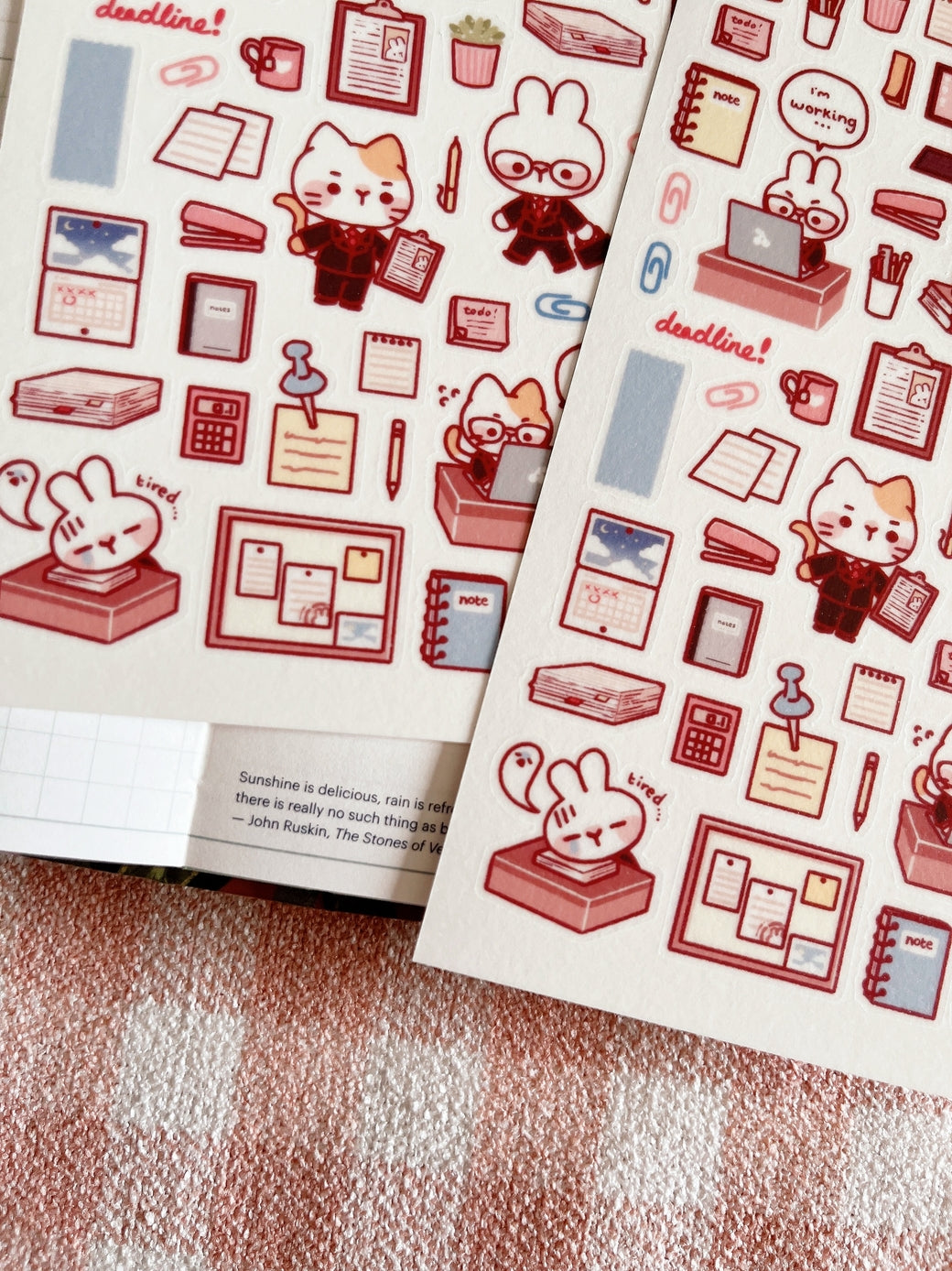 Cherry Rabbit - Office Days Sticker Sheet