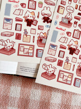 Cherry Rabbit - Office Days Sticker Sheet