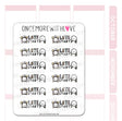 Once More With Love - M1101 Late Start Sticker Sheet

Any reason to wake up late is worth tracking!