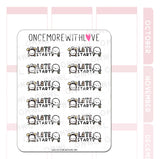 Once More With Love - M1101 Late Start Sticker Sheet

Any reason to wake up late is worth tracking!