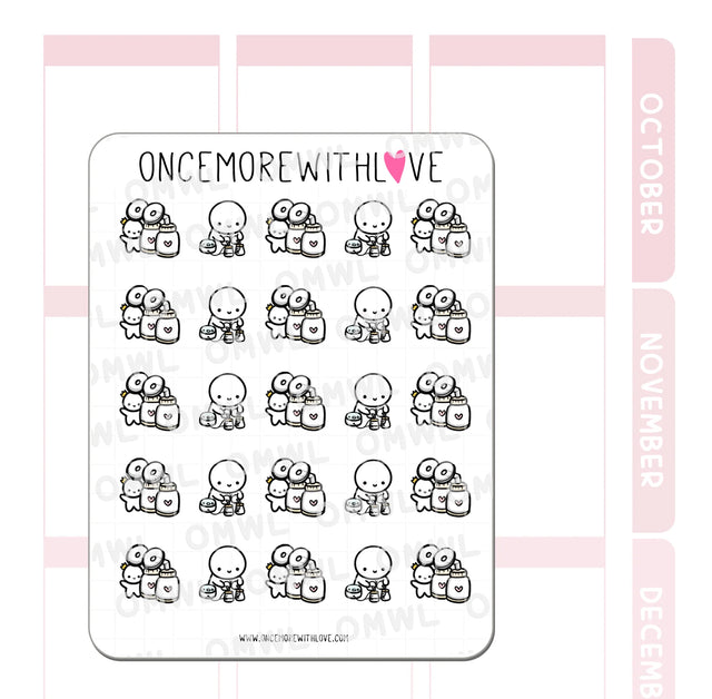 Once More With Love - M1145 Breastpump Sticker Sheet

For my pumping mamas!
