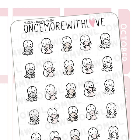 Once More With Love - M1209 Bunny Stuffy Sticker Sheet

Do you have a favourite toy growing up? My baby girl is so in love with her bunny stuffy -&nbsp;Seeing the light in her eyes when she holds it dear to her heart just makes me smile!

SPECS:

Size - Each sheet is approximately 4.5x3.5 (regular size) inches.&nbsp;
Type - Designed for all planners, organizers, calendars, bullet journals, and traveler's notebooks&nbsp;
Material - Non-removable matte white adhesive paper&nbsp;
Design - All designs are origi