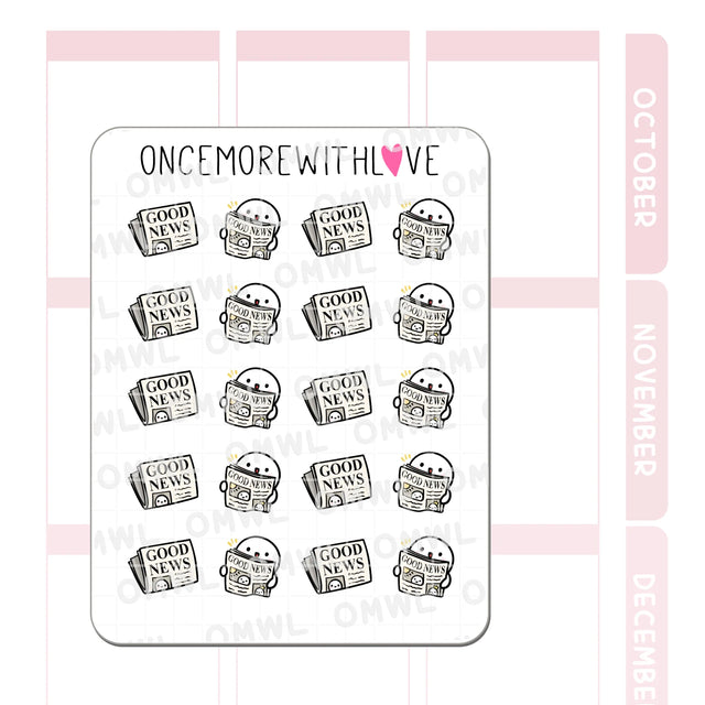 Once More With Love - M1426 Good News Sticker Sheet

Good news alert! Munchkin cuteness coming your way!