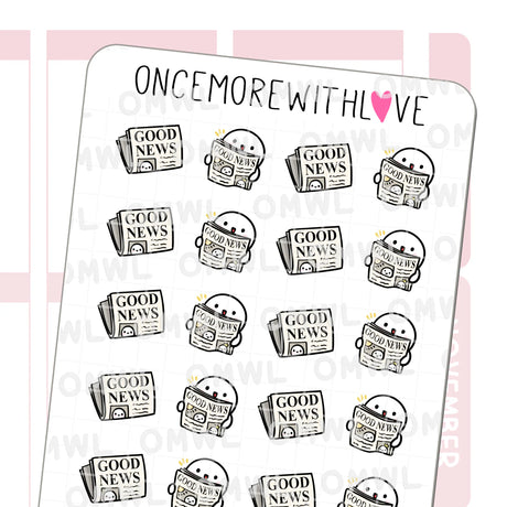 Once More With Love - M1426 Good News Sticker Sheet

Good news alert! Munchkin cuteness coming your way!