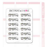 Once More With Love - M1457 Half Day Sticker Sheet

Half Day! YES! What are you going to do now with your afternoon freed up!