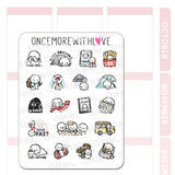 Once More With Love - M1476 Nine Year Anniversary Favourites Sticker Sheet

This is the selection of our best-selling stickers released in our 9th year! This sheet may not look very fun... it is filled with stickers of my grief from losing my dad... but I still wanted to put it together to honour the love and the loss I went through this year.