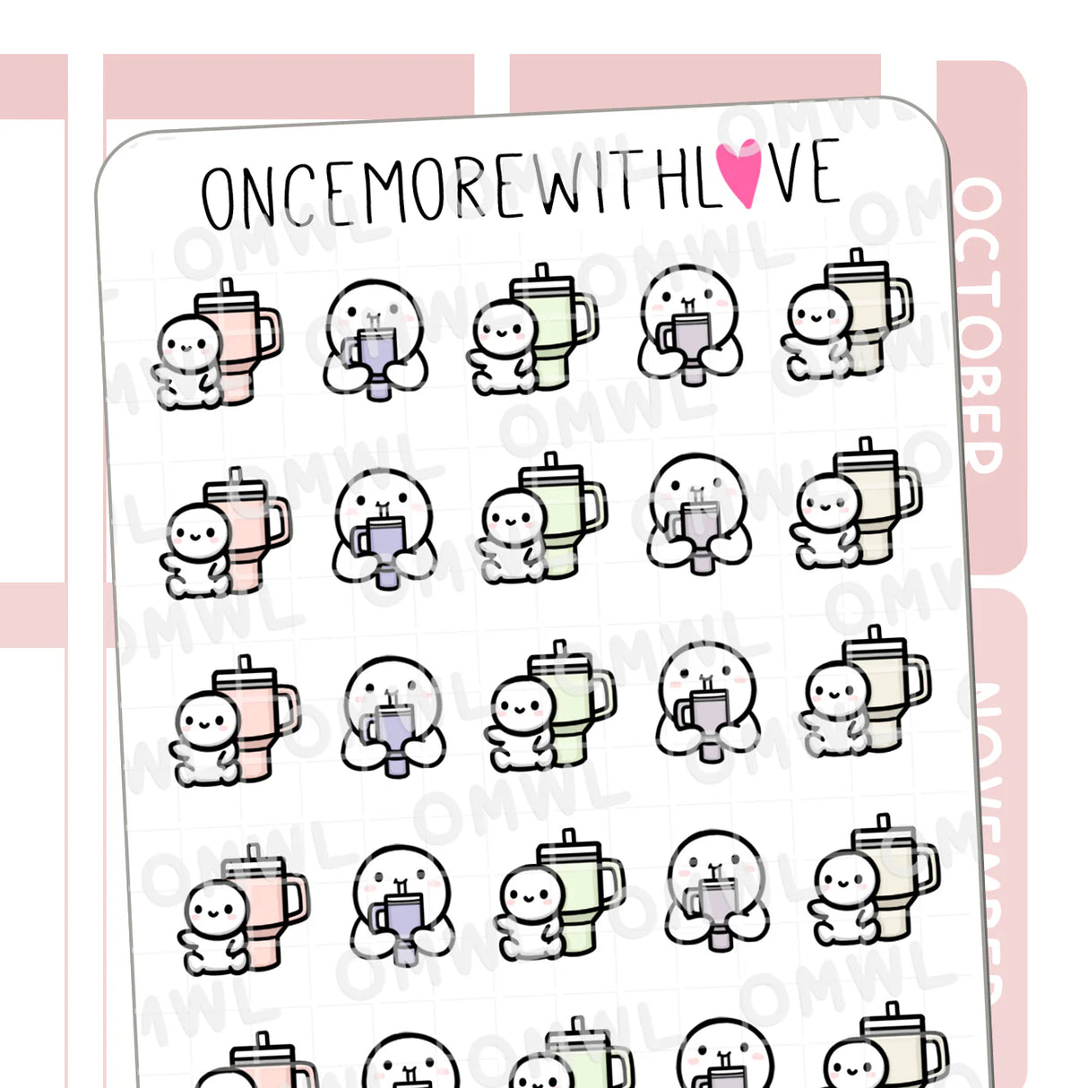 Once More With Love - M1481 Stanley Cups Sticker Sheet

I have two of these and I literally go everywhere with them. They keep me so well hydrated! These stickers are great reminders to drink water!