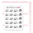 Once More With Love - M1485 Oops I Fell Asleep Sticker Sheet

...wait wait... what just happened? Did I doze off again!!