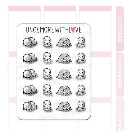 Once More With Love - M1491 Doom and Gloom Sticker Sheet

These munchkins are holding you dear especially on those gloomy days. They've got you!