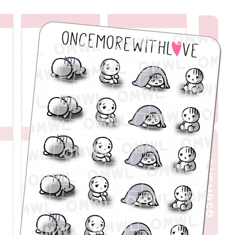 Once More With Love - M1491 Doom and Gloom Sticker Sheet

These munchkins are holding you dear especially on those gloomy days. They've got you!