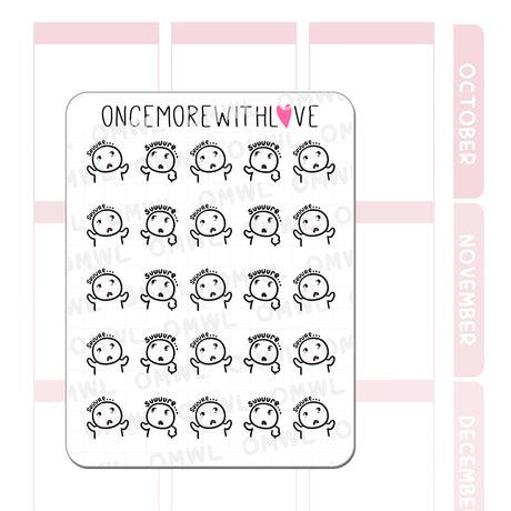 Once More With Love - M1492 Sarcastic Suuure Sticker Sheet

Uh huh, uh hmm. Nods munchkin. Suuure. Thought munchkin: Suuure...