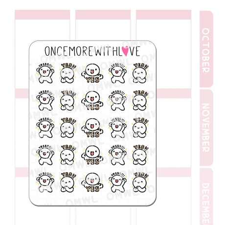 Once More With Love - M1495 Yes! Sticker Sheet

Yes. YES. YESSSSSSSA!
