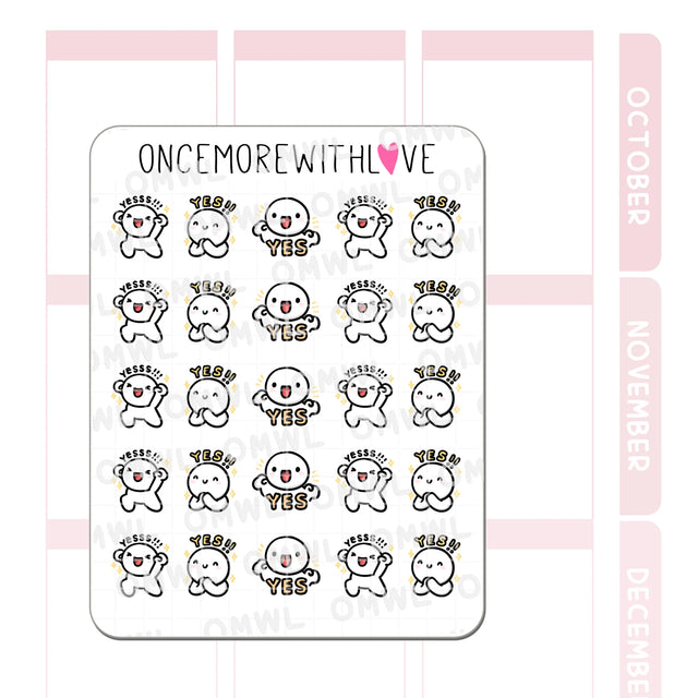 Once More With Love - M1495 Yes! Sticker Sheet

Yes. YES. YESSSSSSSA!
