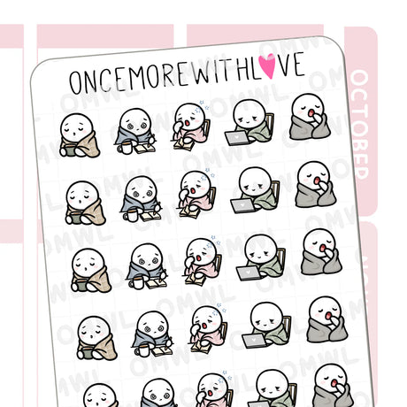 Once More With Love - M1498 Barely Awake Sticker Sheet

Can I please go back to bed?