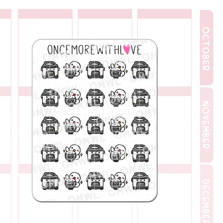 Once More With Love - M1516 Rice Lover Sticker Sheet

Can't live without rice! My mom used to call me a rice tub because I love rice so much hehe.