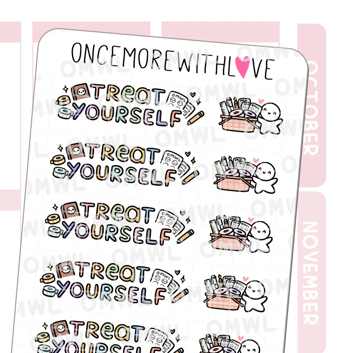 Once More With Love - M1523 Treat Yourself (To Stationery) Sticker Sheet

Treat yourself! To... cute stationery! This is the best way to treat yourself!