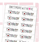 Once More With Love - M1524 Yay! Munchkin Sticker Sheet

Yay! Sometimes good things just happen, and this munchkin is there to celebrate it with you!