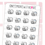 Once More With Love - M1526 Work Fatigue Sticker Sheet

When it feels like your soul has left your body and you're so tired from work or just life in general... Here is the sticker for you!