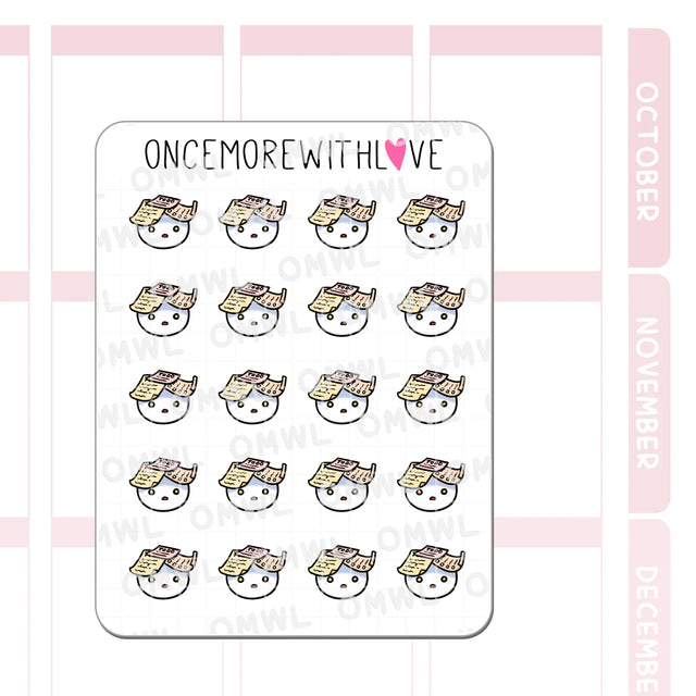 Once More With Love - M1529 Overwhelmed By To Do Lists Sticker Sheet

A gazillion sticky notes still can't cover everything I need to do... Ahhhh!