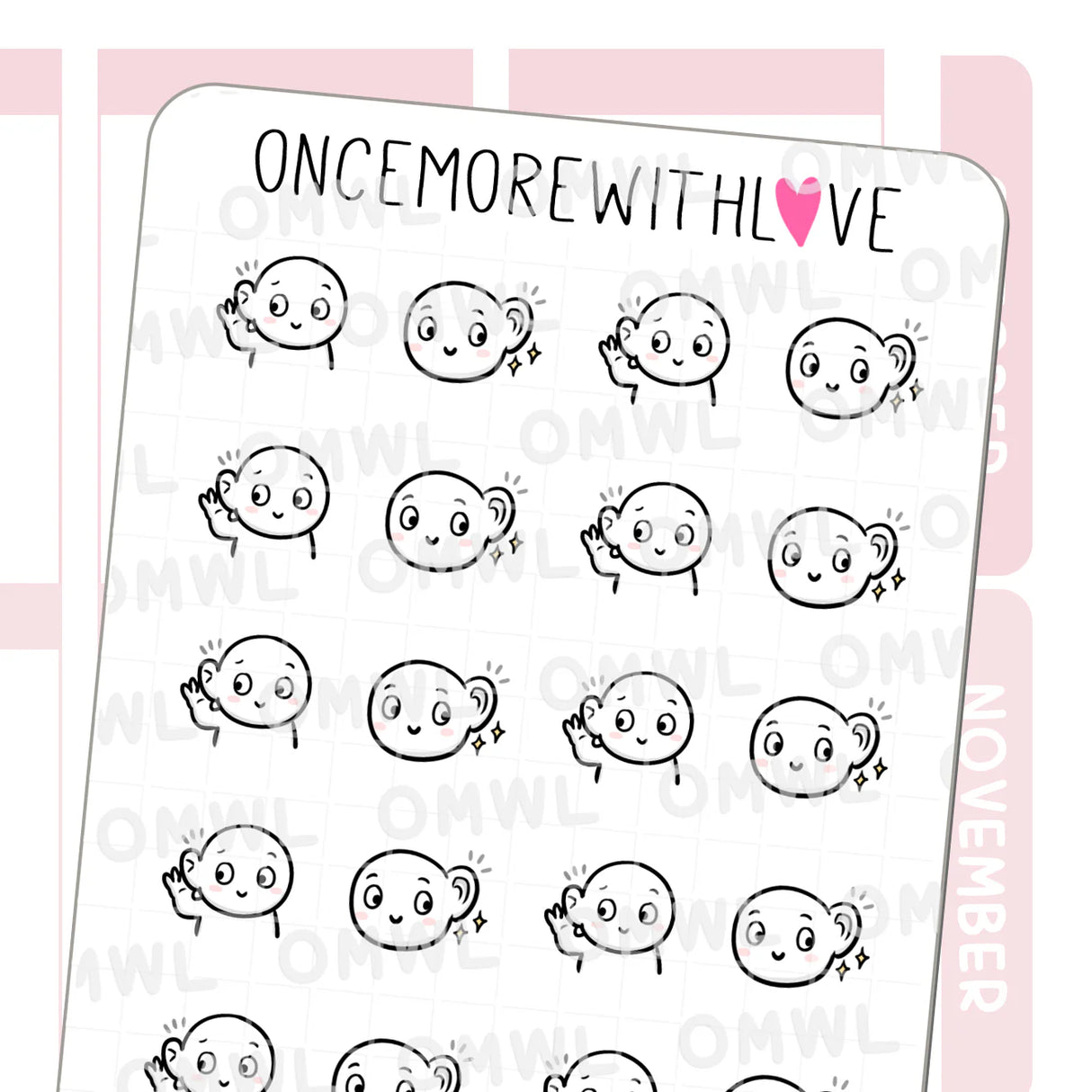 Once More With Love - M1530 Eavesdropping Munchkin Sticker Sheet

Spill the tea! These munchkins want to hear it all!