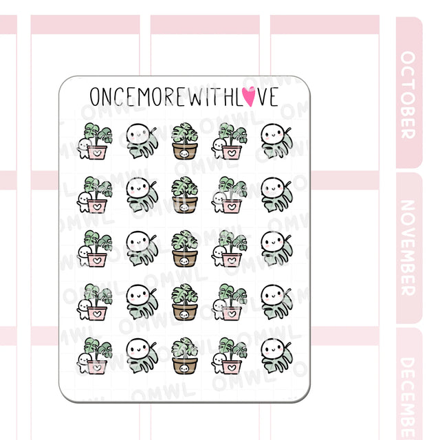 Once More With Love - M1534 Monstera Plants Sticker Sheet

I don't have a green thumb so I don't think I'll ever be able to maintain one of these, but they are beautiful plants!