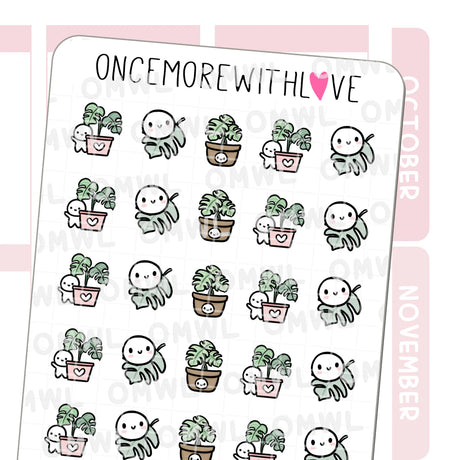 Once More With Love - M1534 Monstera Plants Sticker Sheet

I don't have a green thumb so I don't think I'll ever be able to maintain one of these, but they are beautiful plants!