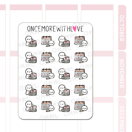 Once More With Love - M1535 Calendar Sticker Sheet

Calendar munchkins when you update your monthly page or home calendars!