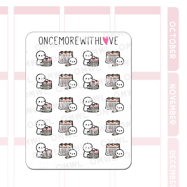 Once More With Love - M1535 Calendar Sticker Sheet

Calendar munchkins when you update your monthly page or home calendars!