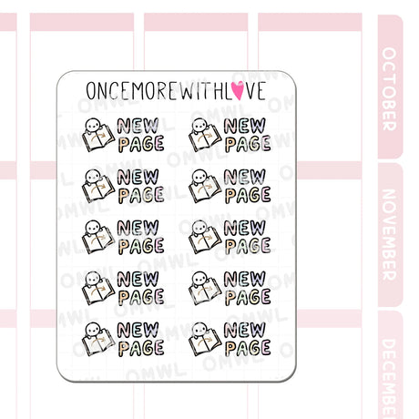 Once More With Love - M1541 Turn Over a New Page Sticker Sheet

Time to turn the page! Whether it's a new page for a book you are reading, or a new page of a journal or planning you are about to dive into, these munchkins can help you feel a sense of renewal.