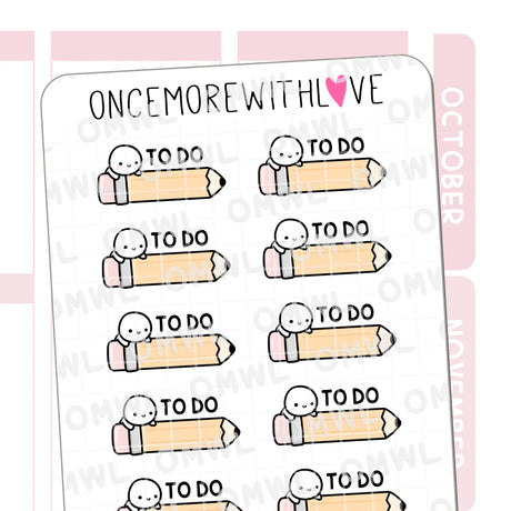 Once More With Love - M1542 To Do Pencils Sticker Sheet

Great as headers for your To Do lists! These munchkin To Do pencils are super cute!