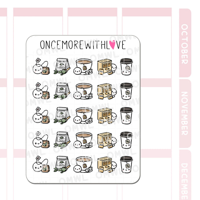 Once More With Love - M1547 Tea Time 3.0 Sticker Sheet

More tea stickers because you can never get enough! Fun fact: I drink tea way more than coffee!
