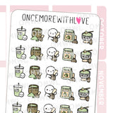 Once More With Love - M1549 Matcha Drinks Sticker Sheet

Matcha is my latest obsession. I haven't gotten that great at making my own matcha drinks yet, but definitely trying. It's also just so calming to me and helps start my day with a moment of peace.