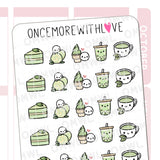 Once More With Love - M1550 Matcha Treats Sticker Sheet

Matcha treats!! Not just in drink form but I also love matcha ice cream, cake, and matcha bubbletea! Mmm... Just can't get enough.