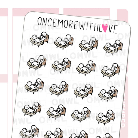 Once More With Love - M688 Therapy Munchkins Sticker Sheet

Ready for your therapy appointment? Use these to mark appointments or meetings with your therapist/patient!